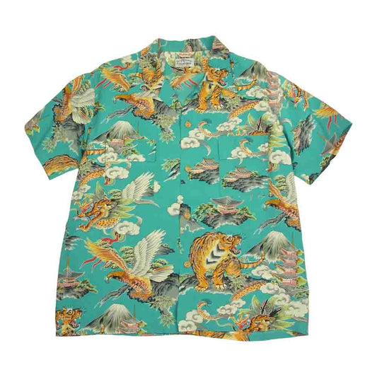 SUN SURF サンサーフ SS37577 FASHION MART スペシャルエディション イーグル タイガー ドラゴン グリーン系 L【中古】