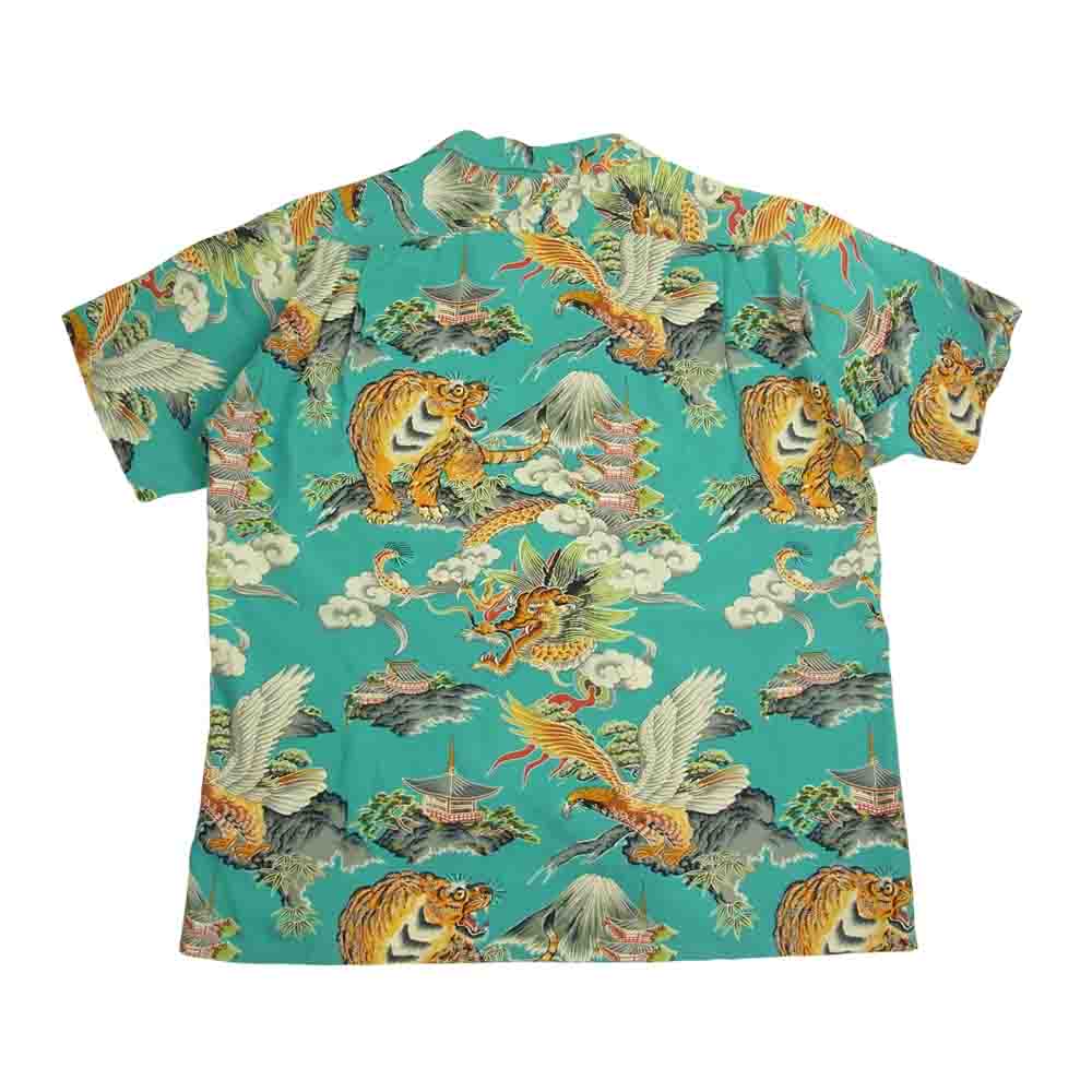 SUN SURF サンサーフ SS37577 FASHION MART スペシャルエディション イーグル タイガー ドラゴン グリーン系 L【中古】