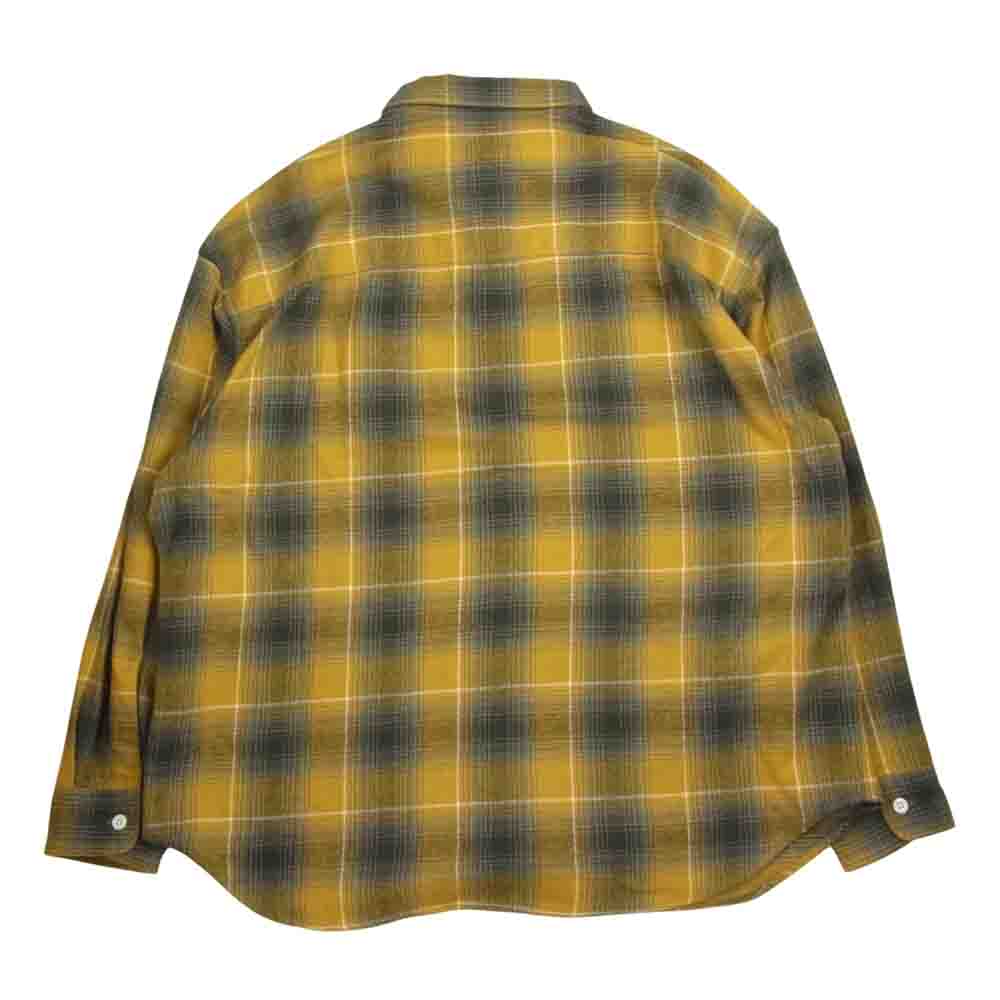 COOTIE クーティー 長袖 チェック シャツ イエロー系 M【中古】