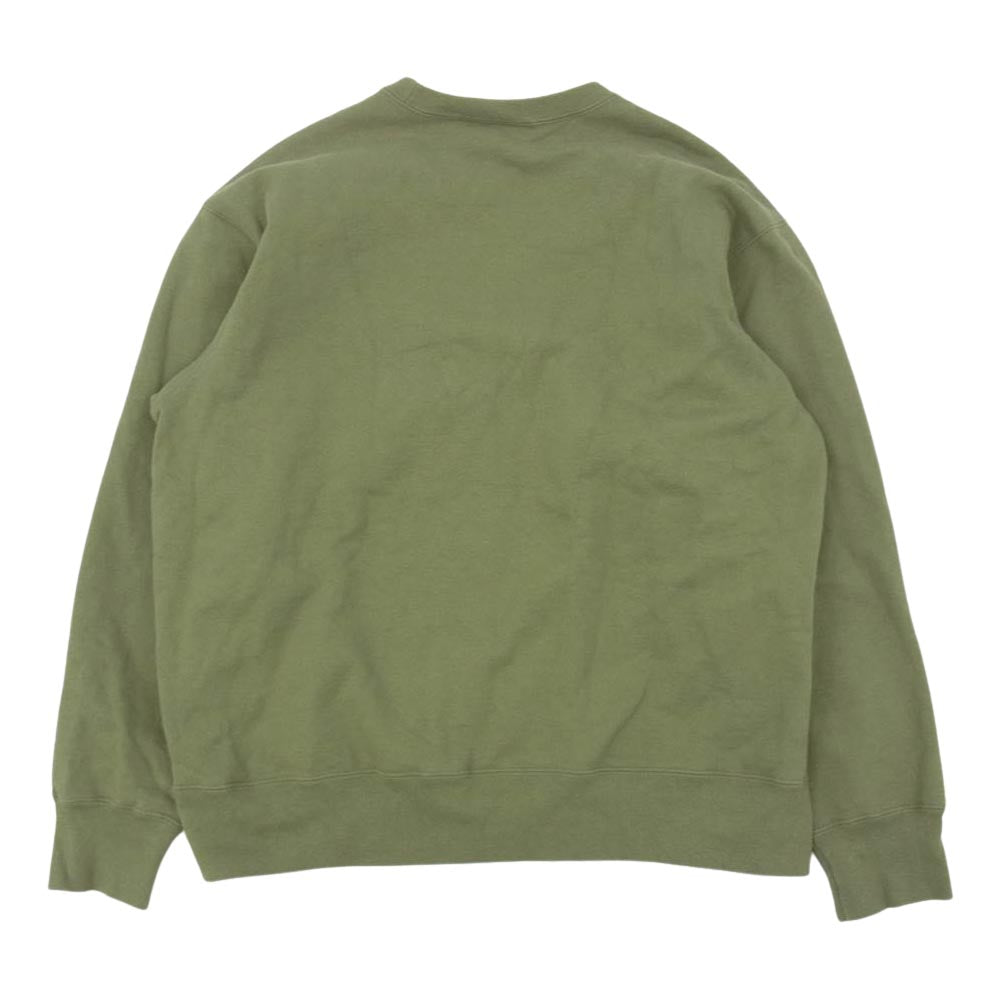 Supreme シュプリーム 21AW × WTAPS ダブルタップス Crewneck クルーネック スウェット トレーナー グリーン系 M【中古】