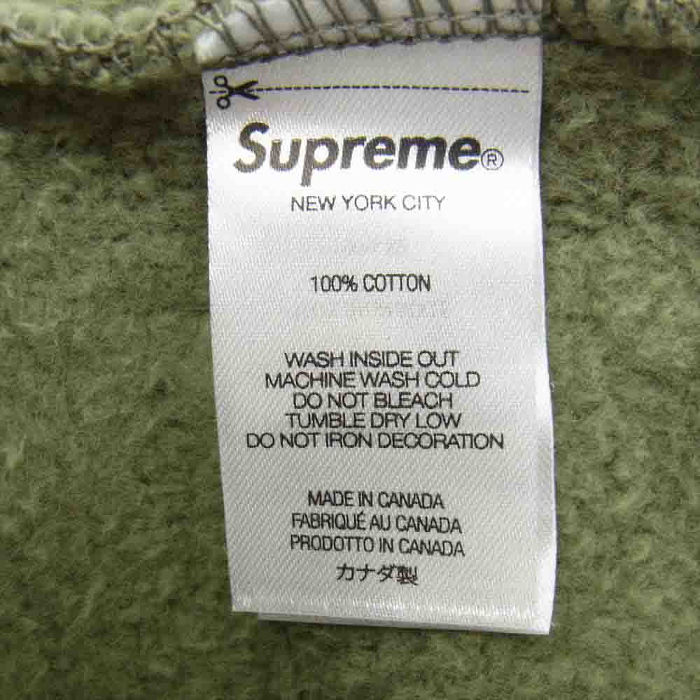 Supreme シュプリーム 21AW × WTAPS ダブルタップス Crewneck クルーネック スウェット トレーナー グリーン系 M【中古】