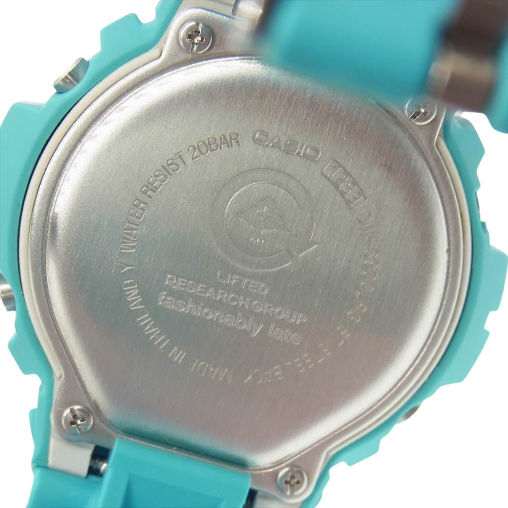G-SHOCK ジーショック × LIFTED RESEARCH GROUP LRG DW-6900LRG-2AJR ターコイズブルー系【極上美品】【中古】