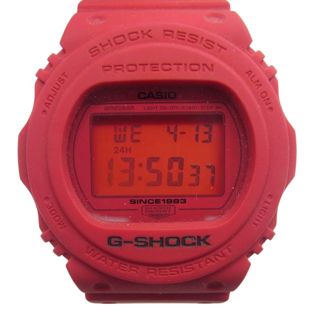 G-SHOCK ジーショック DW-5735C-4JR 35th Anniversary Model RED OUT 35周年記念モデル レッドアウト レッド系【極上美品】【中古】