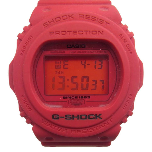 G-SHOCK ジーショック DW-5735C-4JR 35th Anniversary Model RED OUT 35周年記念モデル レッドアウト レッド系【極上美品】【中古】