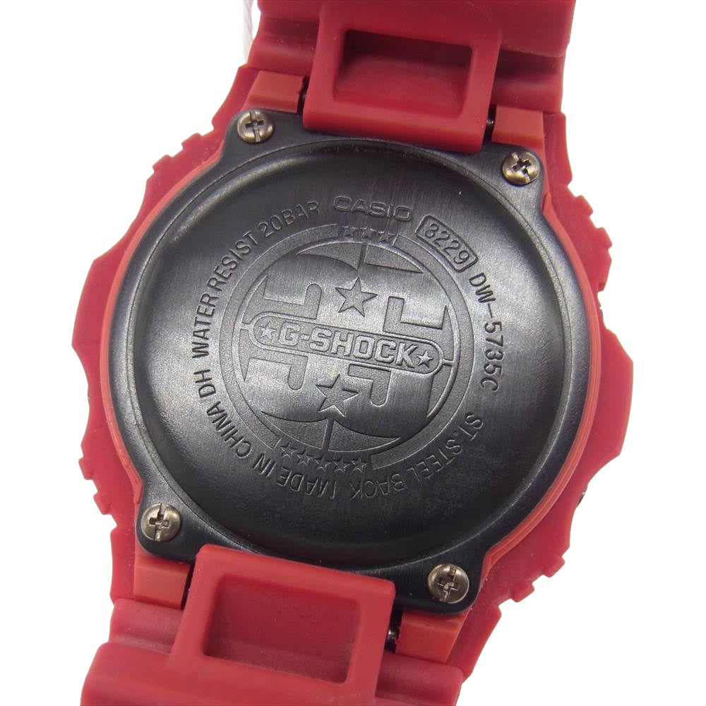 G-SHOCK ジーショック DW-5735C-4JR 35th Anniversary Model RED OUT 35周年記念モデル レッドアウト レッド系【極上美品】【中古】