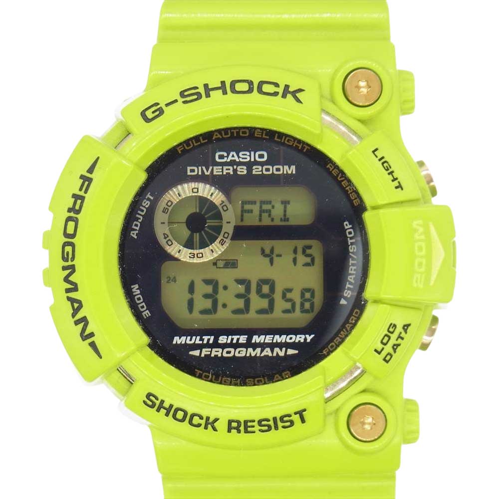 G-SHOCK ジーショック GW-200F-3JR FROGMAN フロッグマン 雨蛙 Love The Sea And The Earth 2009 ライトグリーン系【極上美品】【中古】