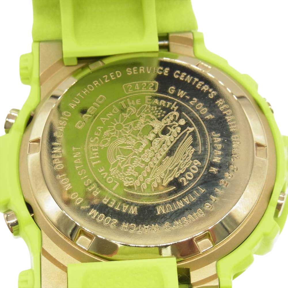 G-SHOCK ジーショック GW-200F-3JR FROGMAN フロッグマン 雨蛙 Love The Sea And The Earth 2009 ライトグリーン系【極上美品】【中古】