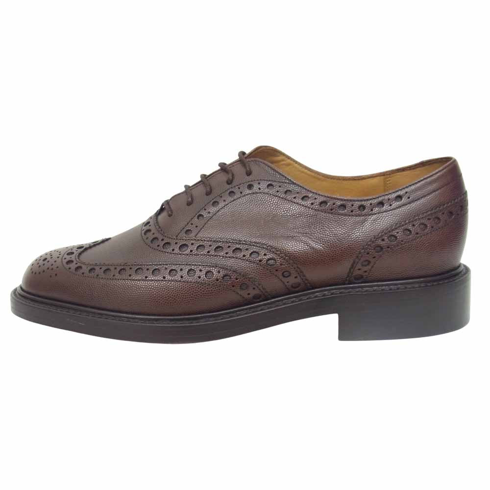 バーカー 4422FW12 CHARLES レザーソール カントリーブローグ ビジネス シューズ ブラウン系 7 1/2【極上美品】【中古】