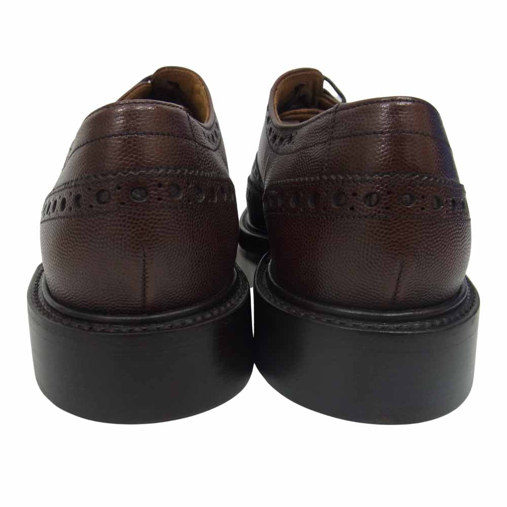 バーカー 4422FW12 CHARLES レザーソール カントリーブローグ ビジネス シューズ ブラウン系 7 1/2【極上美品】【中古】