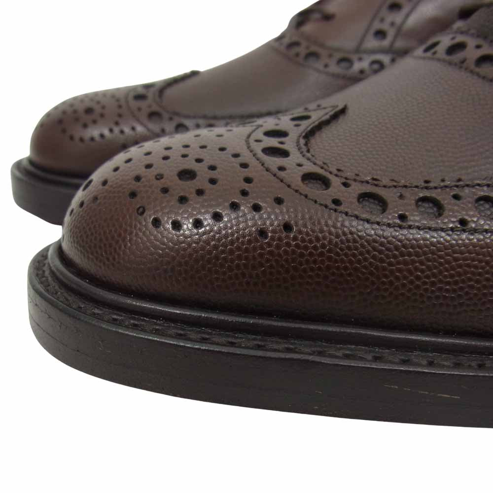 バーカー 4422FW12 CHARLES レザーソール カントリーブローグ ビジネス シューズ ブラウン系 7 1/2【極上美品】【中古】