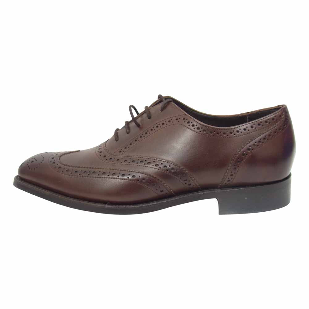 バーカー 4276FW14 CAP OXFORD BROGUE キャップ オックスフォード ブローグ レザー ビジネス シューズ ブラウン系 8【極上美品】【中古】
