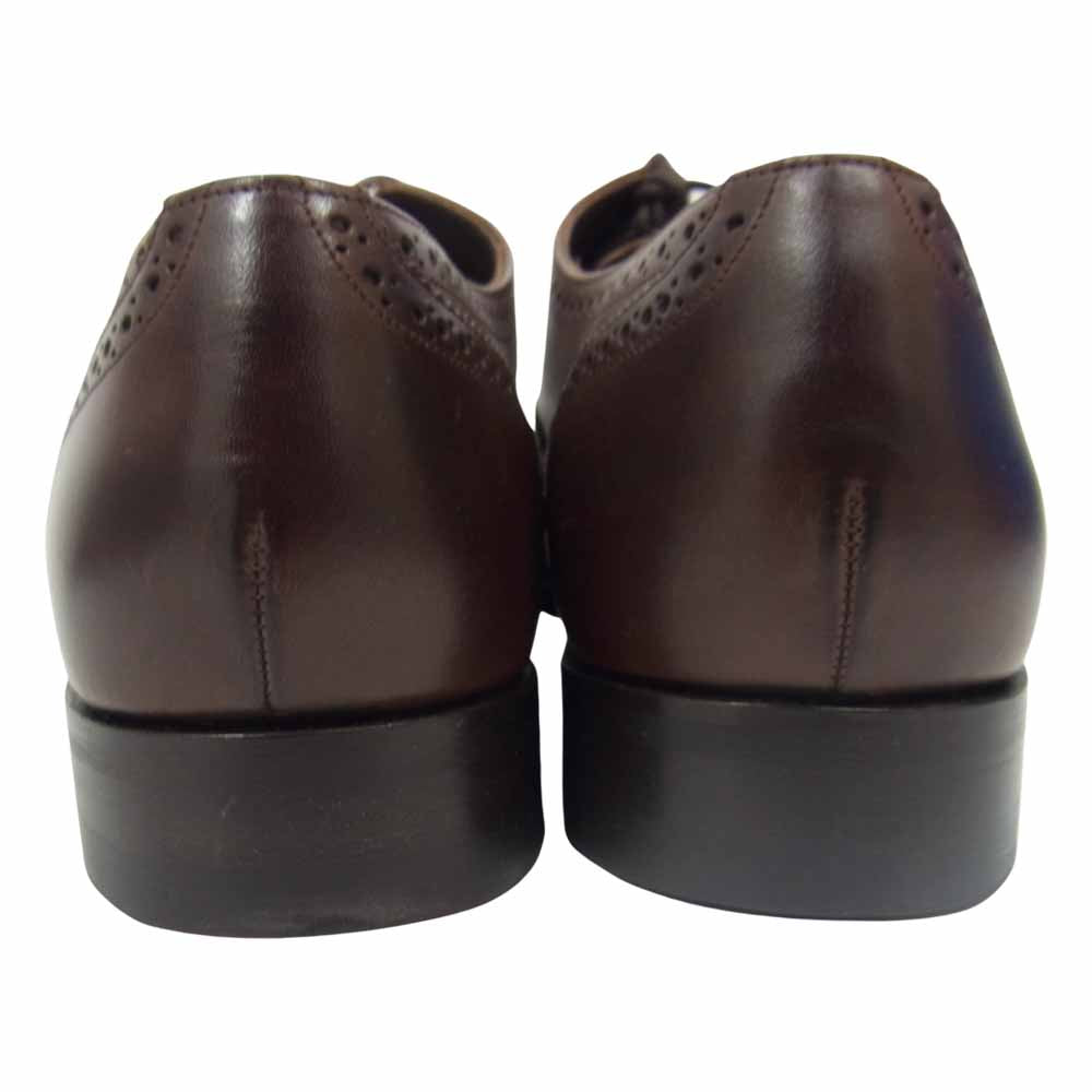 バーカー 4276FW14 CAP OXFORD BROGUE キャップ オックスフォード ブローグ レザー ビジネス シューズ ブラウン系 8【極上美品】【中古】