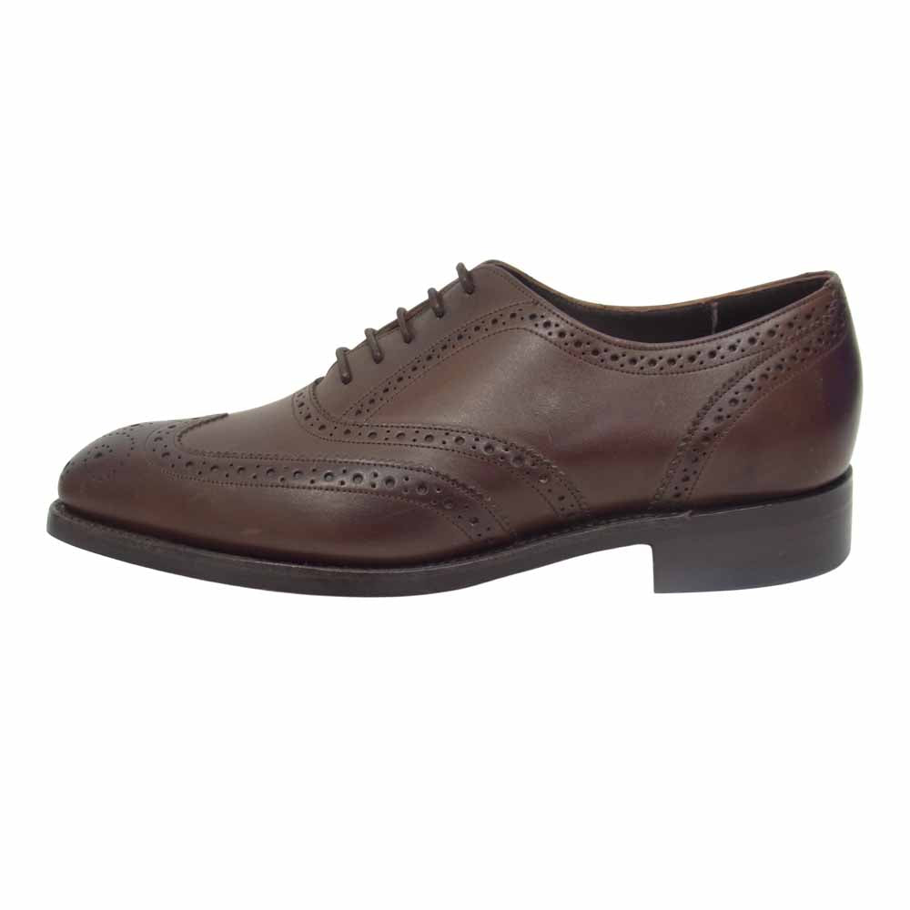 バーカー 4276FW14 CAP OXFORD BROGUE フルブローグ カーフ ウイングチップ ダイナイトソール ビジネスシューズ ブラウン系 6 1/2【極上美品】【中古】