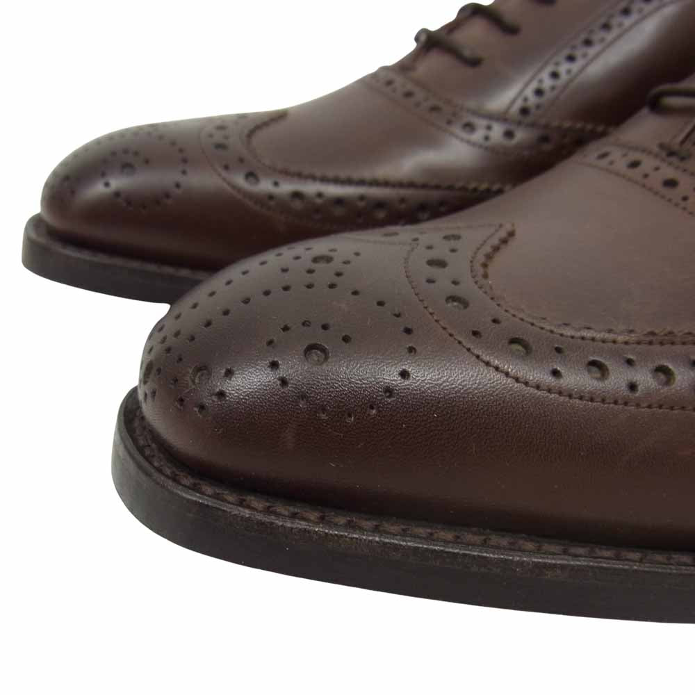 バーカー 4276FW14 CAP OXFORD BROGUE フルブローグ カーフ ウイングチップ ダイナイトソール ビジネスシューズ ブラウン系 6 1/2【極上美品】【中古】
