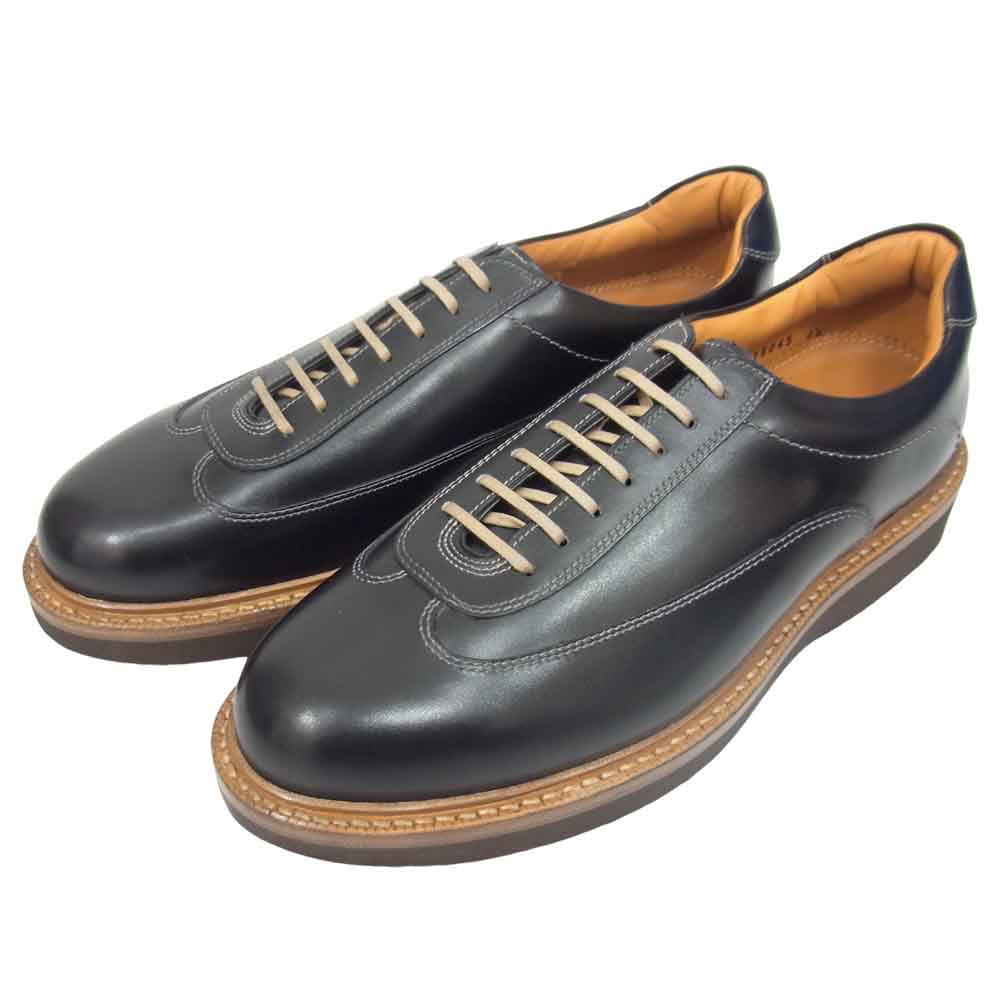 JALAN SRIWIJAYA ジャランスリウァヤ 210306 INTELLIGENCE SHOES インテリジェンス レザー シューズ 6.5 ブラック系 6 1/2【極上美品】【中古】