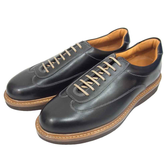 JALAN SRIWIJAYA ジャランスリウァヤ 210306 INTELLIGENCE SHOES インテリジェンス レザー シューズ 6.5 ブラック系 6 1/2【極上美品】【中古】