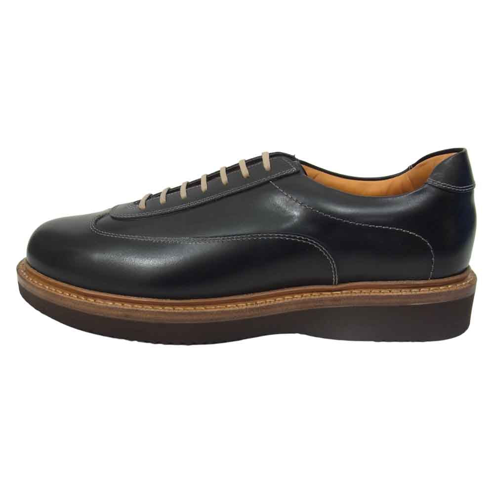 JALAN SRIWIJAYA ジャランスリウァヤ 210306 INTELLIGENCE SHOES インテリジェンス レザー シューズ 6.5 ブラック系 6 1/2【極上美品】【中古】