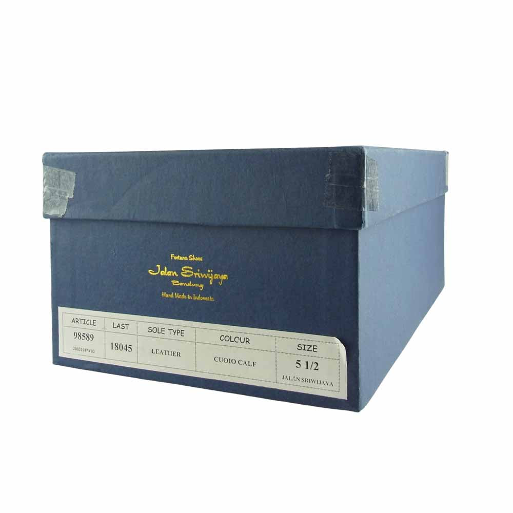 JALAN SRIWIJAYA ジャランスリウァヤ 98589 レザーソール ペニー コインローファー UK5.5 ブラウン系 5.5【極上美品】【中古】