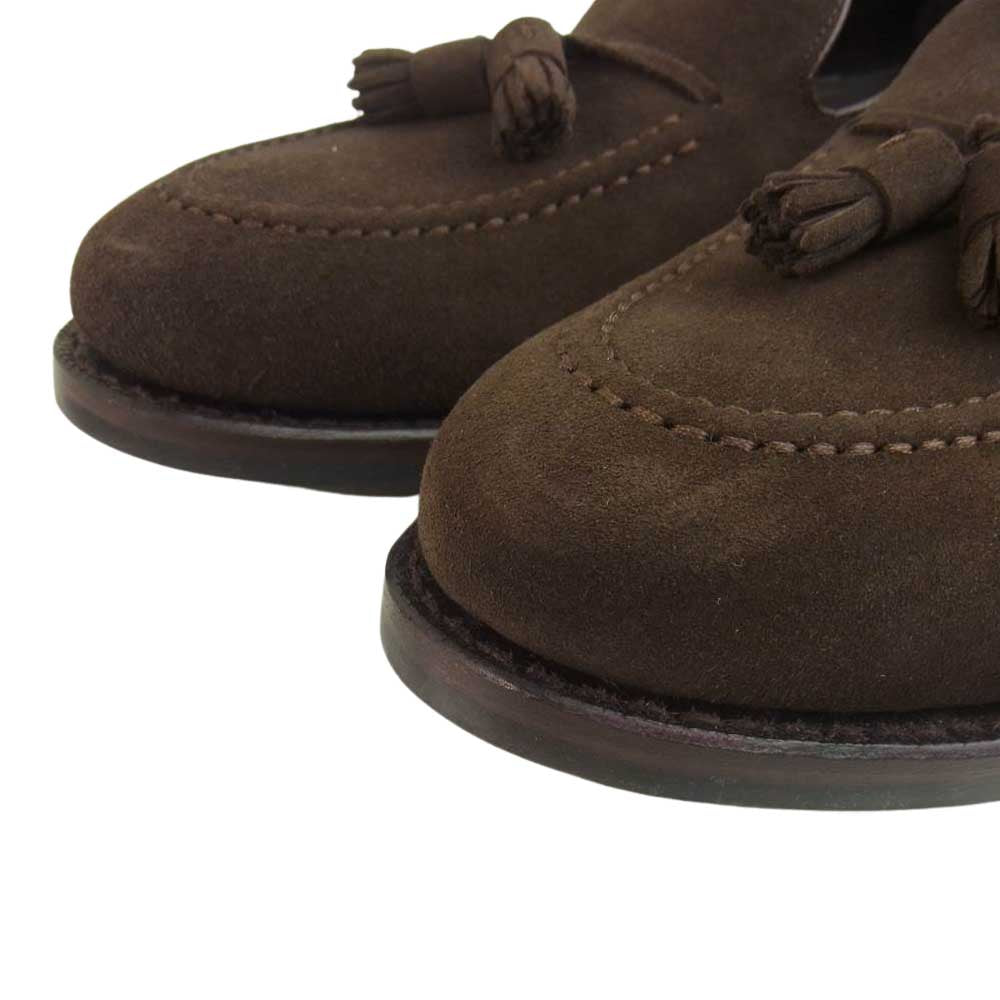 JALAN SRIWIJAYA ジャランスリウァヤ 98811 ダイナイトソール タッセルローファー スエード シューズ 8.5 ブラウン系 8.5【美品】【中古】