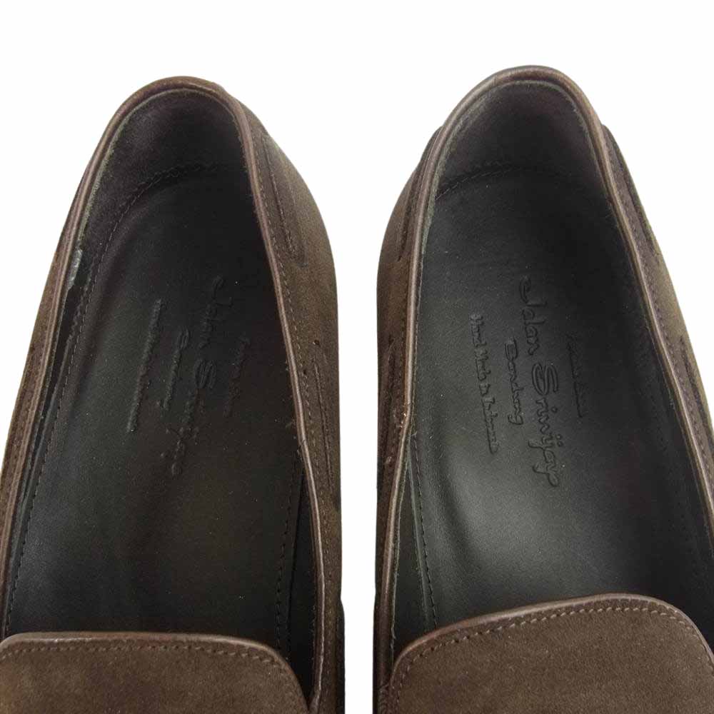 JALAN SRIWIJAYA ジャランスリウァヤ 98811 ダイナイトソール タッセルローファー スエード シューズ 8.5 ブラウン系 8.5【美品】【中古】