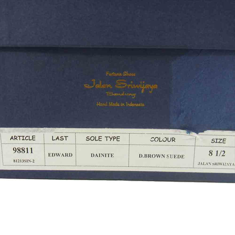 JALAN SRIWIJAYA ジャランスリウァヤ 98811 ダイナイトソール タッセルローファー スエード シューズ 8.5 ブラウン系 8.5【美品】【中古】