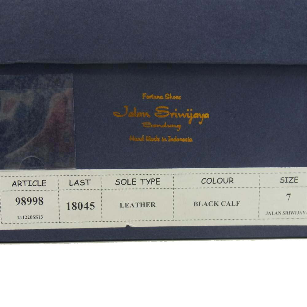 JALAN SRIWIJAYA ジャランスリウァヤ 98998 レザーソール ペニー コインローファー UK7 ブラック系 7【極上美品】【中古】