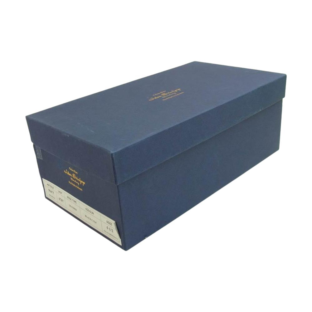 JALAN SRIWIJAYA ジャランスリウァヤ 98475 レザーソール プレーントゥ ビジネス シューズ UK6.5 ブラック系 6.5【極上美品】【中古】