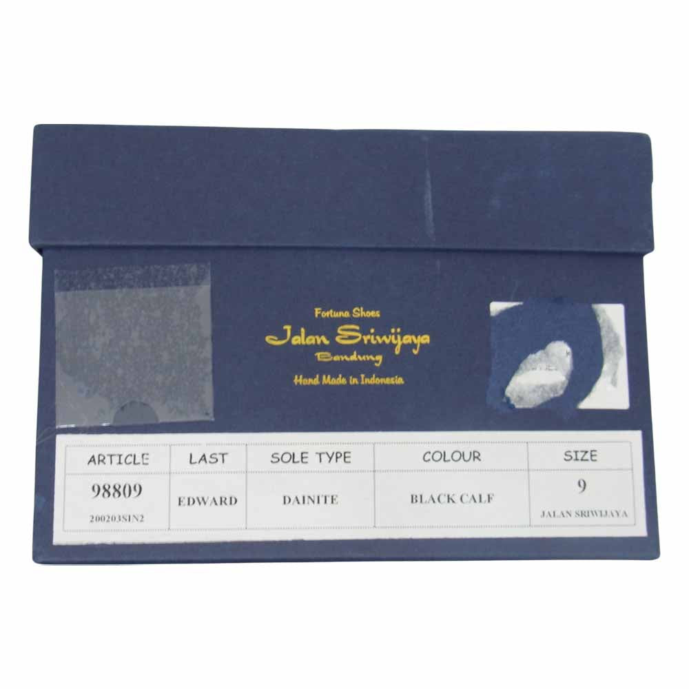 JALAN SRIWIJAYA ジャランスリウァヤ 98809 ダイナイトソール Uチップ ビジネス シューズ UK9 ブラック系 9【極上美品】【中古】