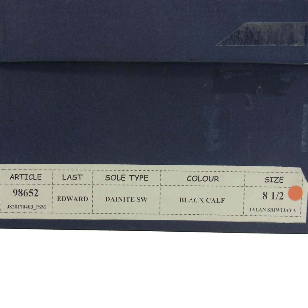 JALAN SRIWIJAYA ジャランスリウァヤ 98652 ウィングチップ ダイナイトソール カーフ レザー シューズ UK8.5 ブラック系 8.5【極上美品】【中古】