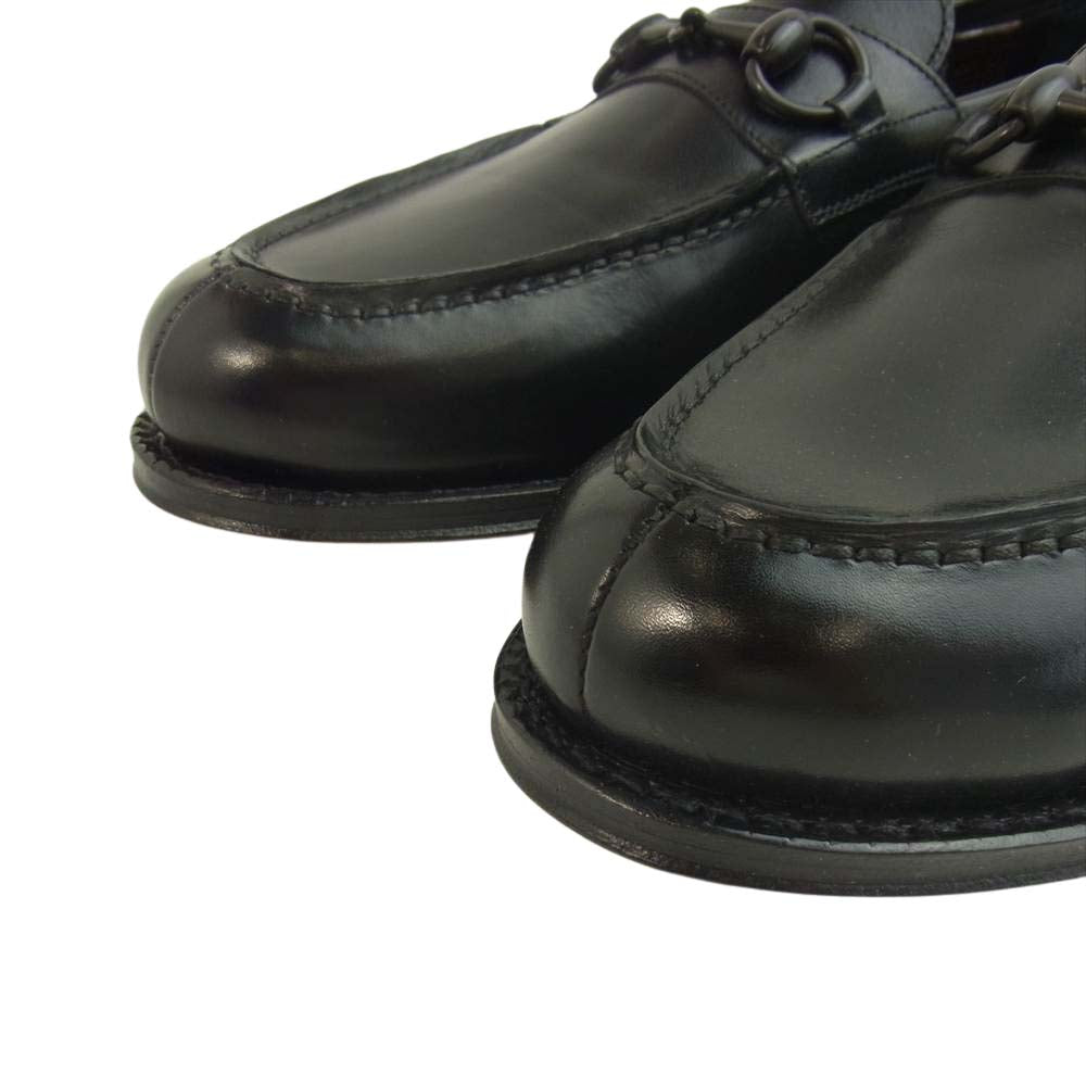 JALAN SRIWIJAYA ジャランスリウァヤ 98976 レザーソール ニュービット ローファー ブラック系 7.5【極上美品】【中古】