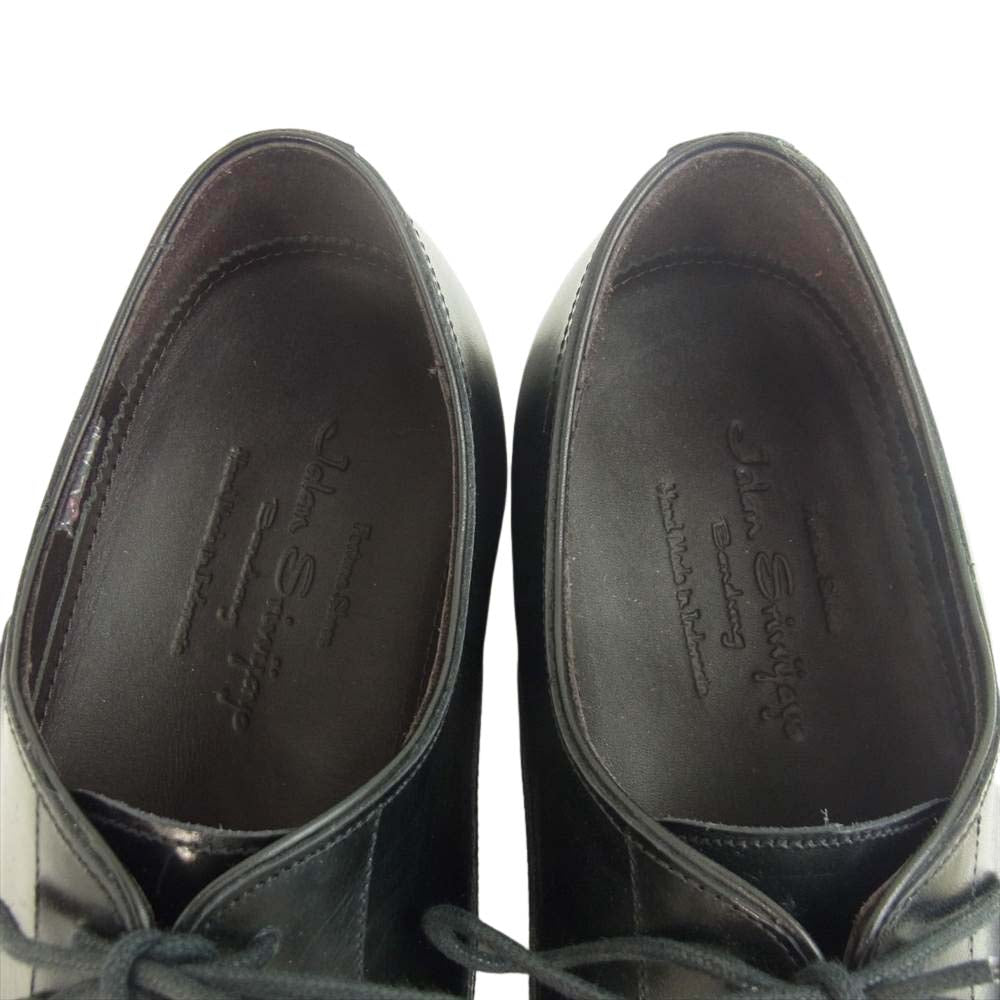 JALAN SRIWIJAYA ジャランスリウァヤ 98655 EDWARD CALF レザーソール ストレートチップ シューズ UK8 ブラック系 8【極上美品】【中古】