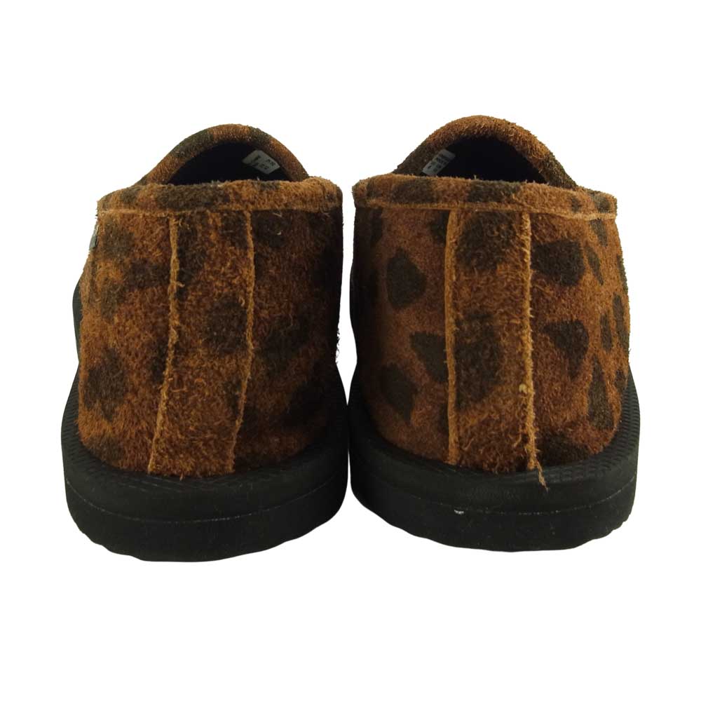 WACKO MARIA ワコマリア NMD-SUICOKE-WM-SH03 × 舐達麻 × SUICOKE DEEBO SHOES レオパード ローファー シューズ   ブラウン系 26㎝【極上美品】【中古】