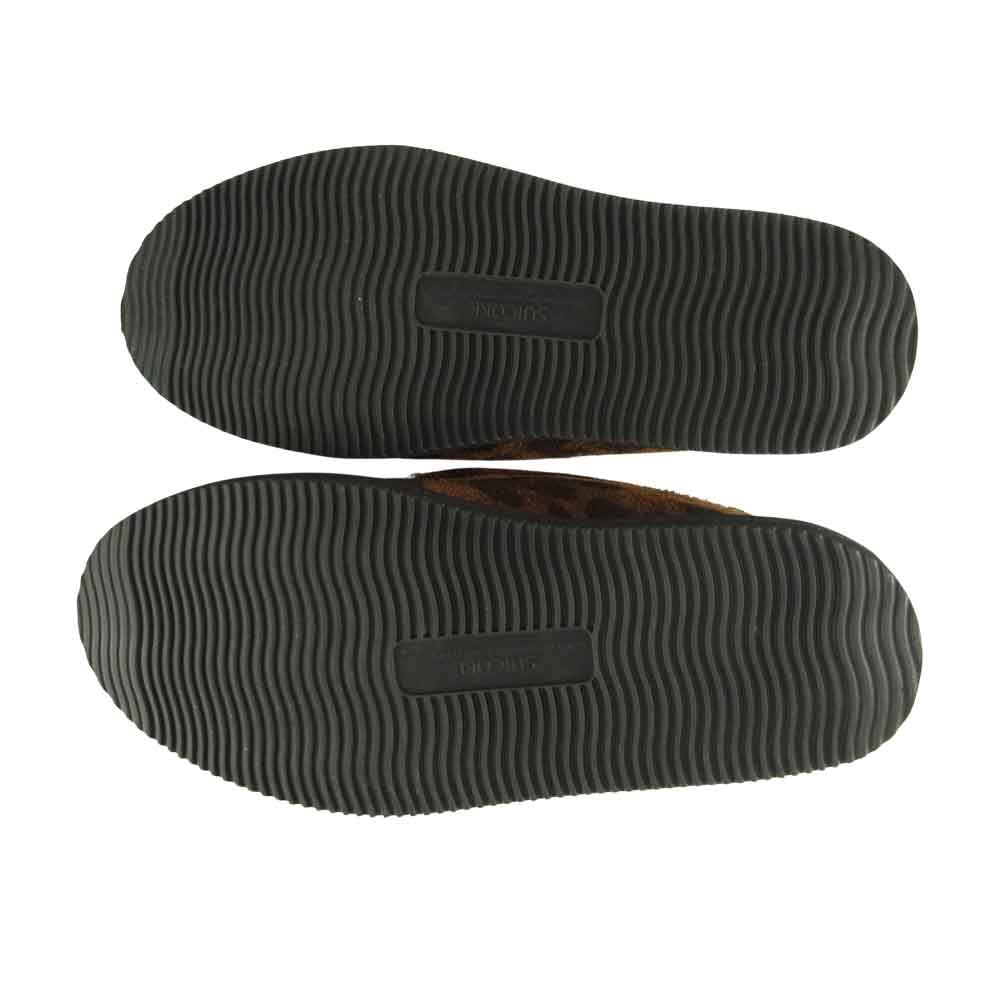 WACKO MARIA ワコマリア NMD-SUICOKE-WM-SH03 × 舐達麻 × SUICOKE DEEBO SHOES レオパード ローファー シューズ   ブラウン系 26㎝【極上美品】【中古】