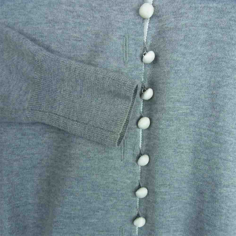 Sacai サカイ 14AW 14AWLU832 LUCK ラック バックフレア ドッキング カーディガン ウール 中国製 グレー系 1【中古】