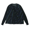 Sacai サカイ 17AW 17-03363 バックプリーツ 花柄 ドッキング ニット カットソー 中国製 ブラック系【中古】