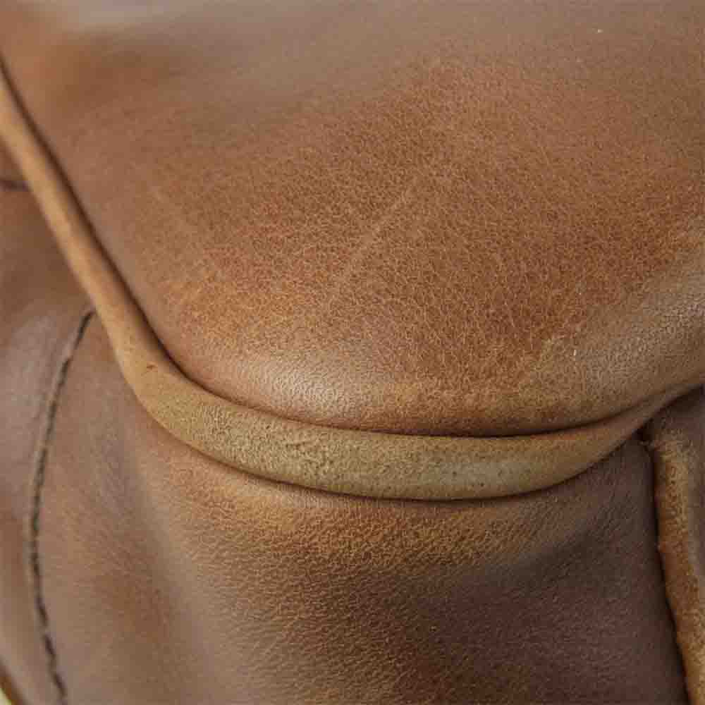 PRADA プラダ BR1977 ANTIK INSIDE BA ロゴプレート レザー ハンドバッグ イタリア製 ブラウン系【中古】