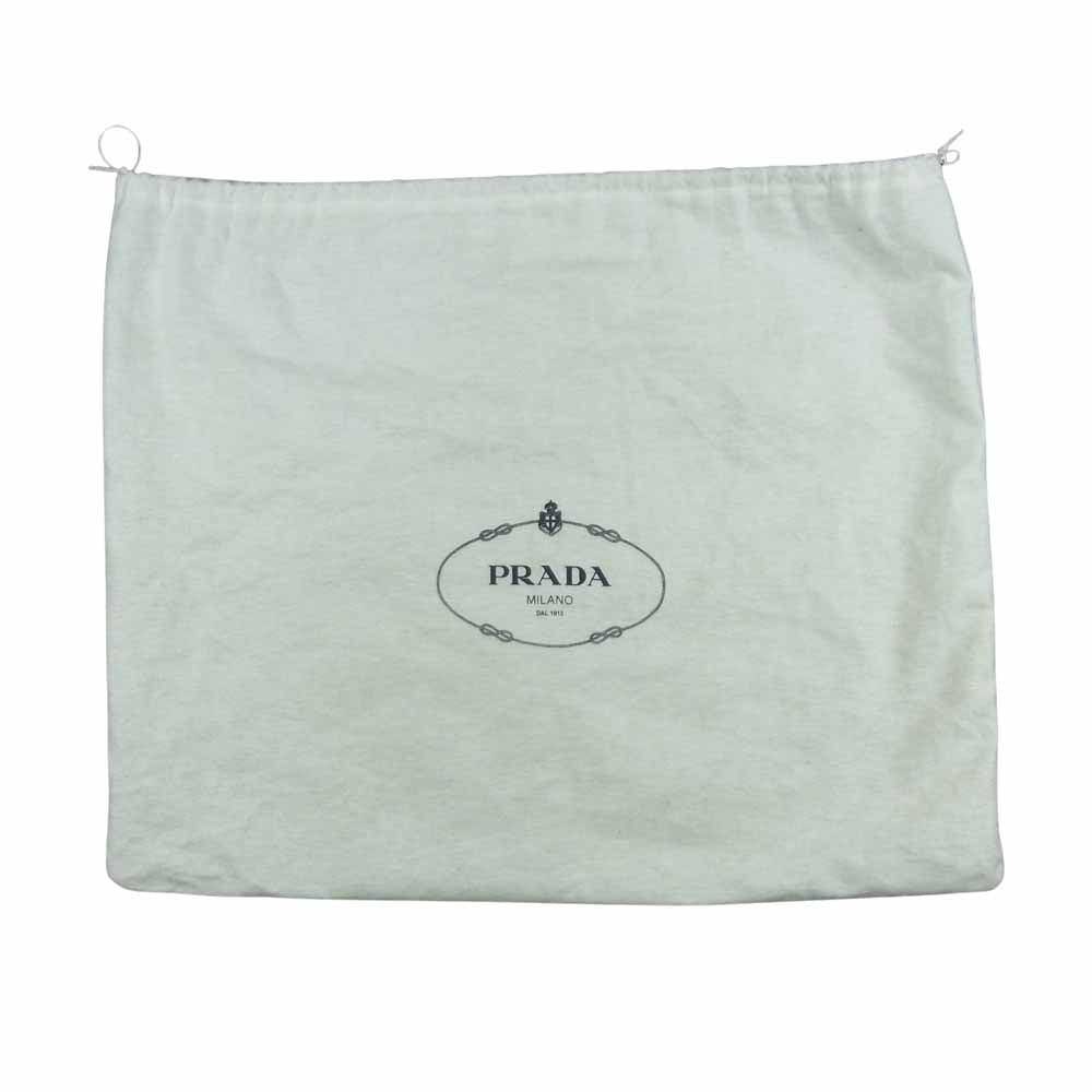 PRADA プラダ BR1977 ANTIK INSIDE BA ロゴプレート レザー ハンドバッグ イタリア製 ブラウン系【中古】