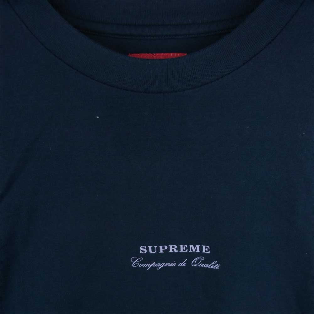 19ss Supreme Qualite tee tシャツ　黄色　logo m