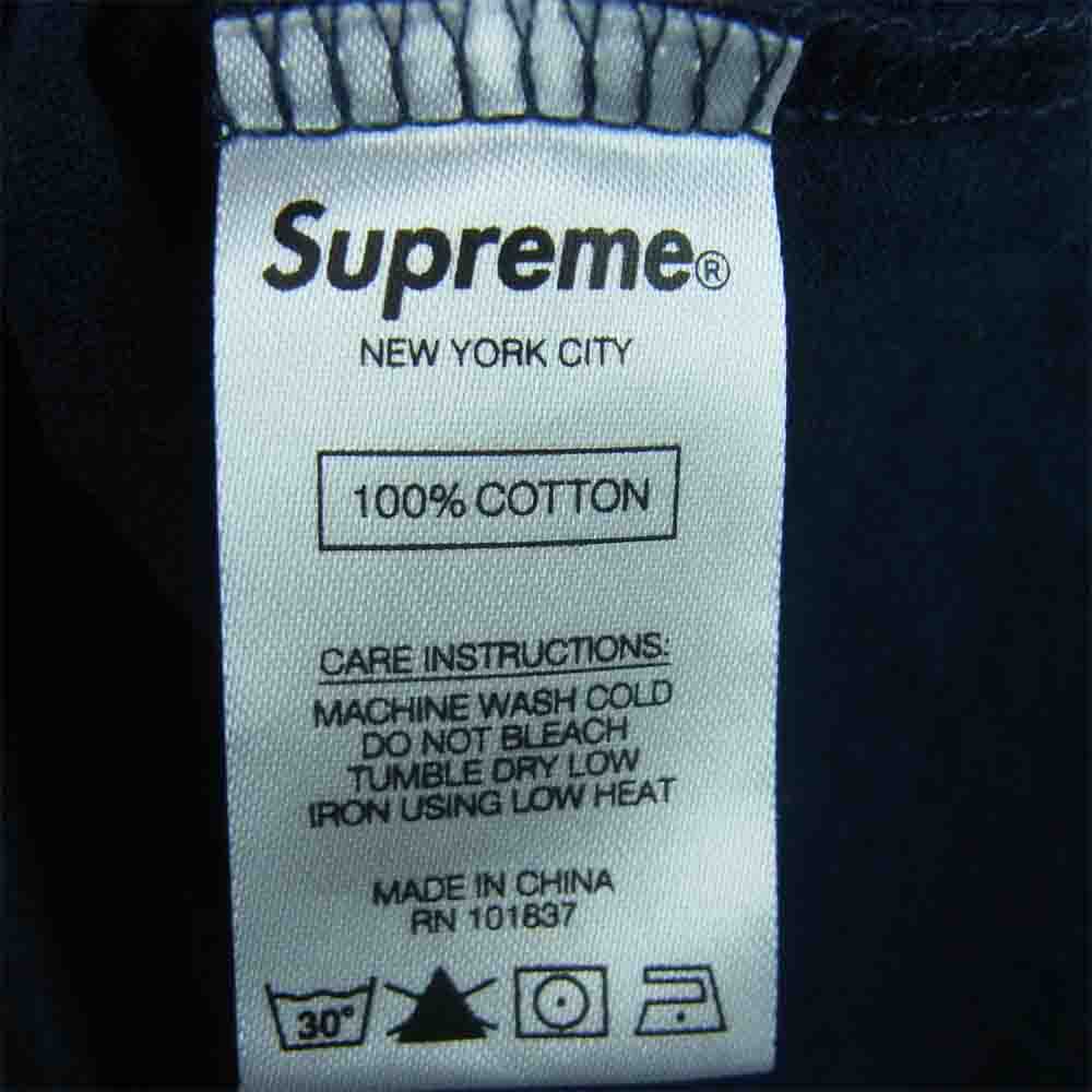 Supreme シュプリーム 19SS Qualite Tee カリテ ロゴ 半袖 Tシャツ コットン 中国製 ネイビー系 S【中古】
