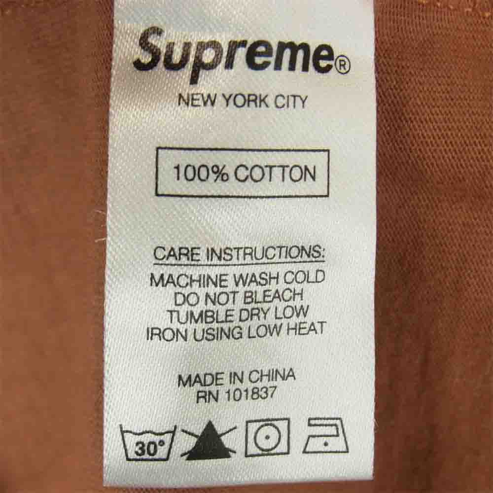 Supreme シュプリーム 21SS Vampire Boy L/S Tee ヴァンパイア ボーイ 長袖 Tシャツ コットン 中国製 ブラウン系 S【中古】