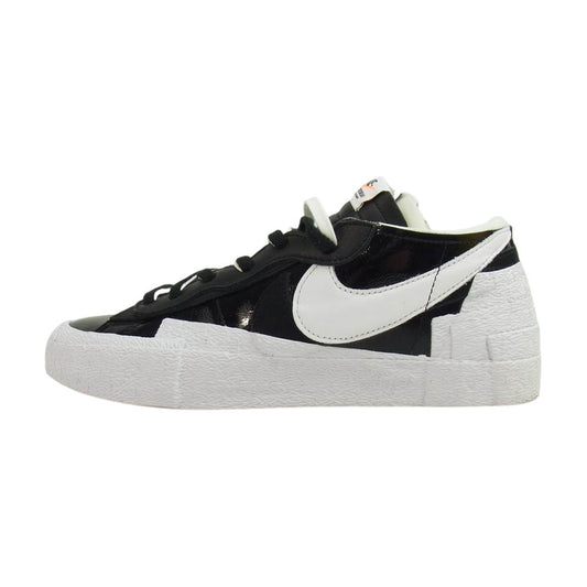 Sacai サカイ DM6443-001 Nike BLAZER LOW BLACK PATENT LEATHER ブレーザー ロー ブラック系 ホワイト系 27cm【美品】【中古】