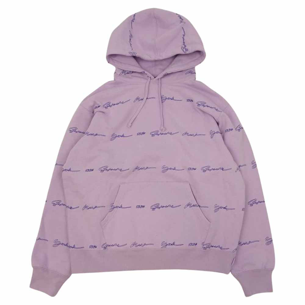 Supreme★Text Stripe Hooded Sweatshirtパーカ