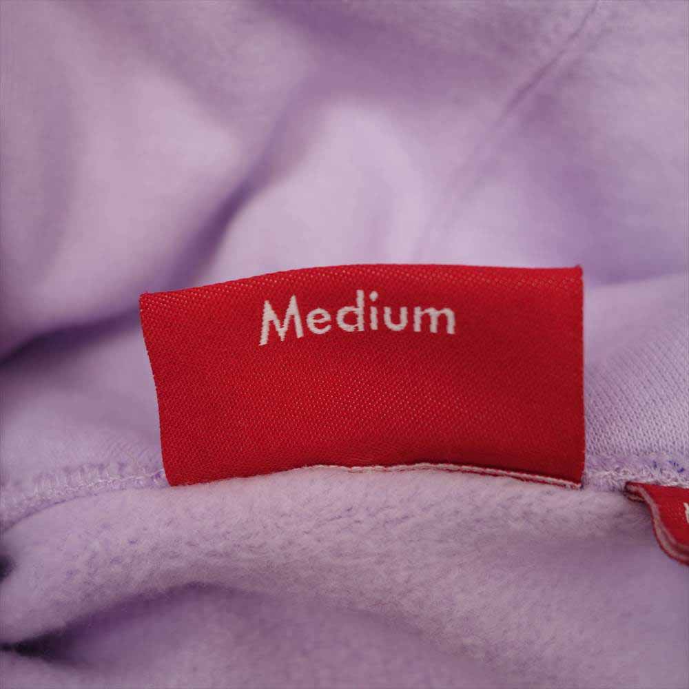 Supreme シュプリーム 22SS Script Stripe Hooded Sweatshirt スクリプト ストライプ パーカー パープル系 M【美品】【中古】