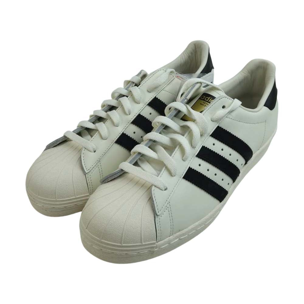 adidas アディダス B25963 オリジナルス SUPERSTAR 80s VINTAGE DX スーパースター80s デラックス スニーカー ホワイト系 29cm【新古品】【未使用】【中古】