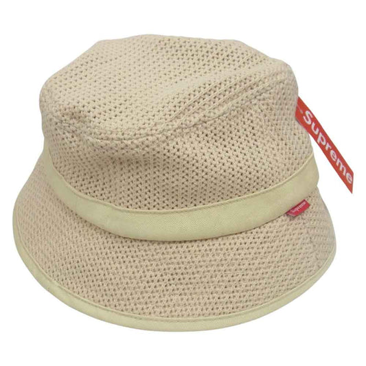 Supreme シュプリーム 21SS string crusher ストリング クラッシャー ハット ベージュ系 M/L【極上美品】【中古】