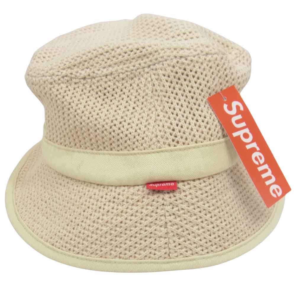 Supreme シュプリーム 21SS string crusher ストリング クラッシャー ハット ベージュ系 M/L【極上美品】【中古】