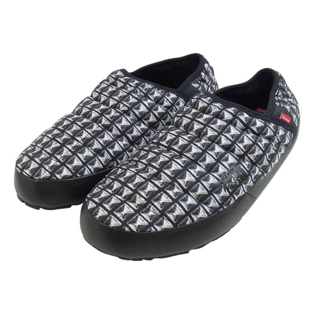 Supreme シュプリーム 21SS NF02172I × THE NORTH FACE ノースフェイス Studded Traction Mule スタッズ ミュール ブラックスタディッドプリント スリッポン サンダル ブラック系 29㎝【新古品】【未使用】【中古】