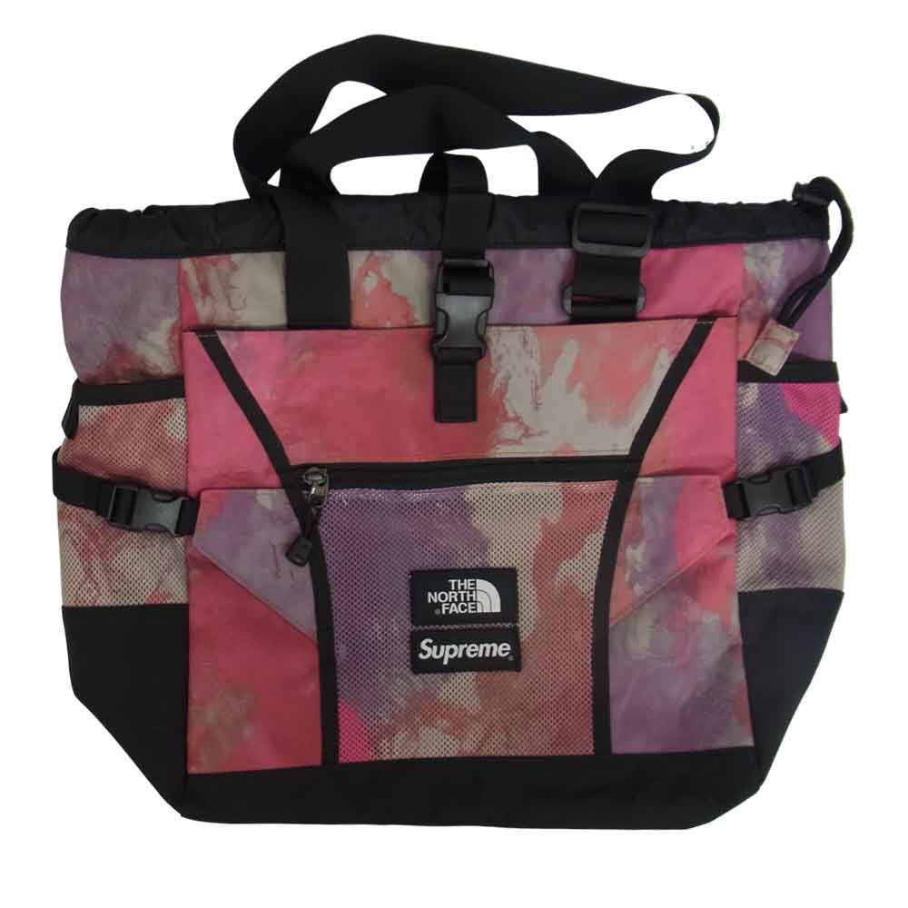 Supreme シュプリーム 20ss NM82028I × THE NORTH FACE ノースフェイス Adventure Tote アドベンチャー トート バッグ ピンク系【中古】