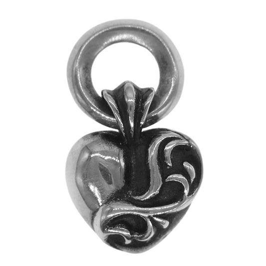 CHROME HEARTS クロムハーツ（原本無） HEART CHARM ハート チャーム シルバー系【中古】