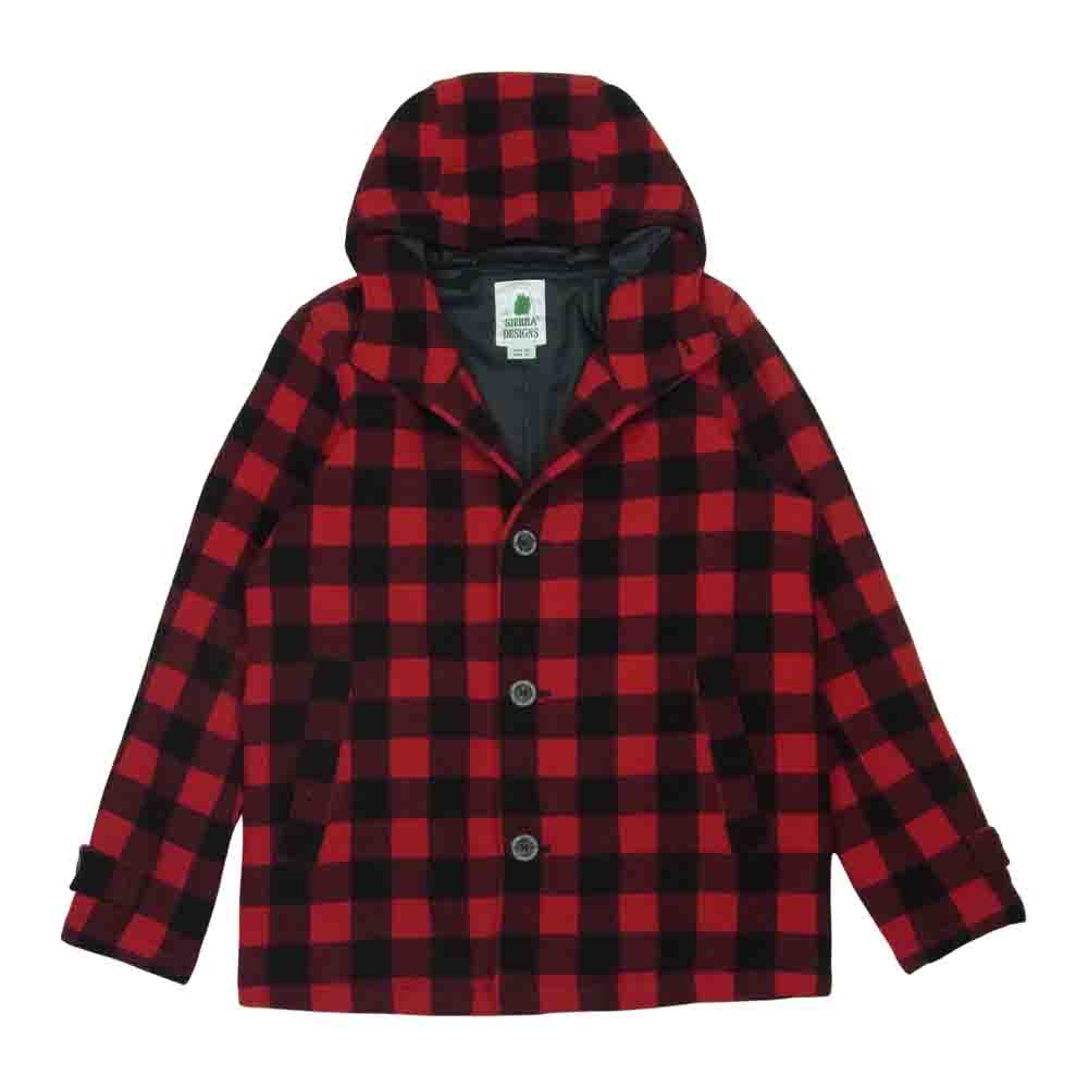 SIERRA DESIGNS シエラデザイン MILL VALLEY WOOL JACKET ミルバレー ウール ジャケット バッファロー チェック ジャケット レッド系 ブラック系 S【美品】【中古】